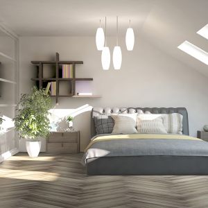 Luvanto contemporary herringbone Misty Elm