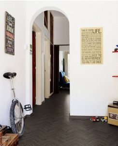 Luvanto design traditional herringbone Ebony