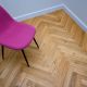 V4 Natural strip oak herringbone