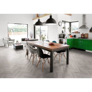 Luvanto design traditional herringbone Pearl Oak