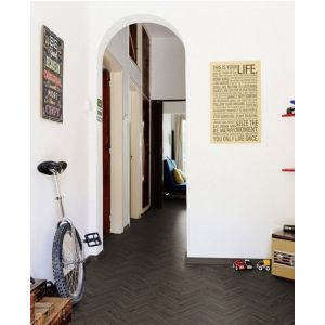 Luvanto design traditional herringbone Ebony